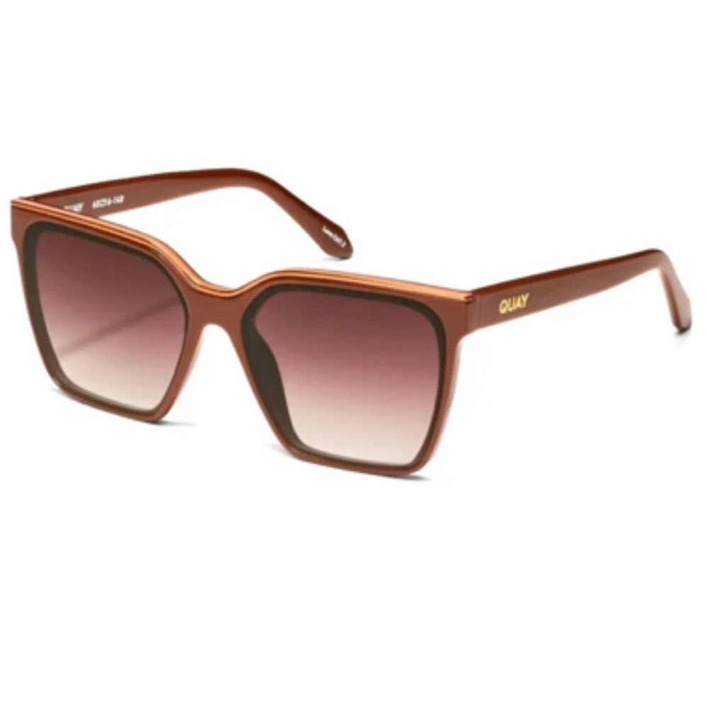 QUAY Chocolate Brown LEVEL UP Sunglasses